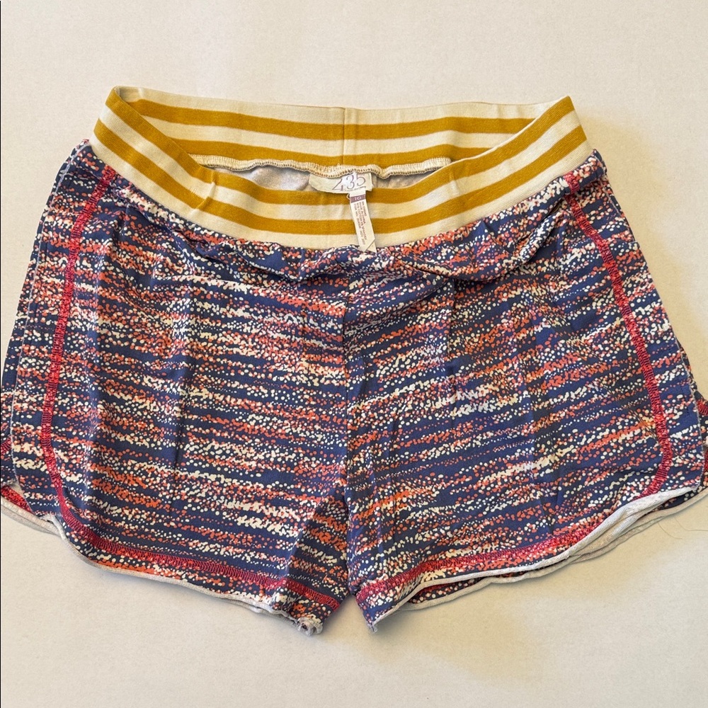 Matilda Jane Multicolor Knit Shorts with Gold Waistband